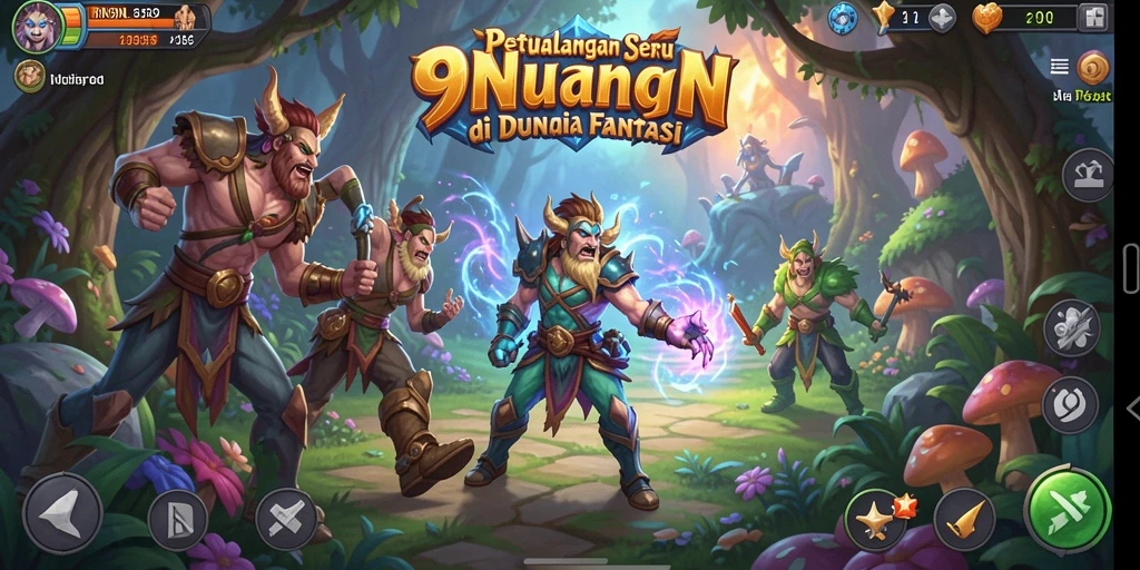 Tampilan gameplay seru di dunia petualangan 9N9N.
