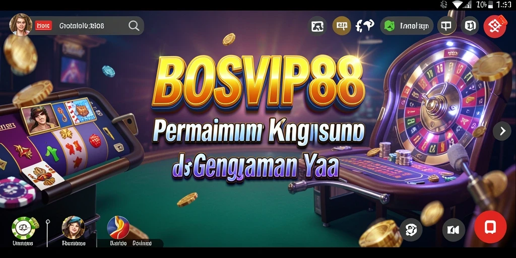 Tampilan screenshot gameplay BOSVIP88 yang mengasyikkan dan interaktif.