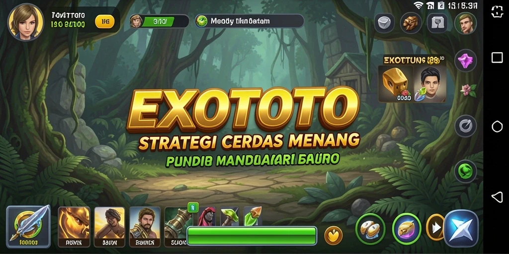 Tampilan gameplay EXOTOTO yang intens dan strategis.