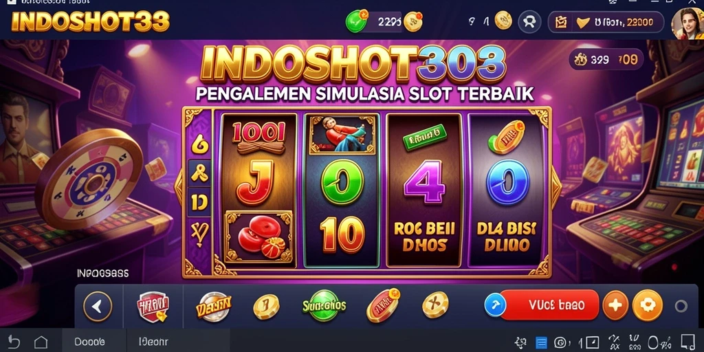 Screenshot gameplay INDOSLOT303 menampilkan mesin slot yang menarik dan interaktif.