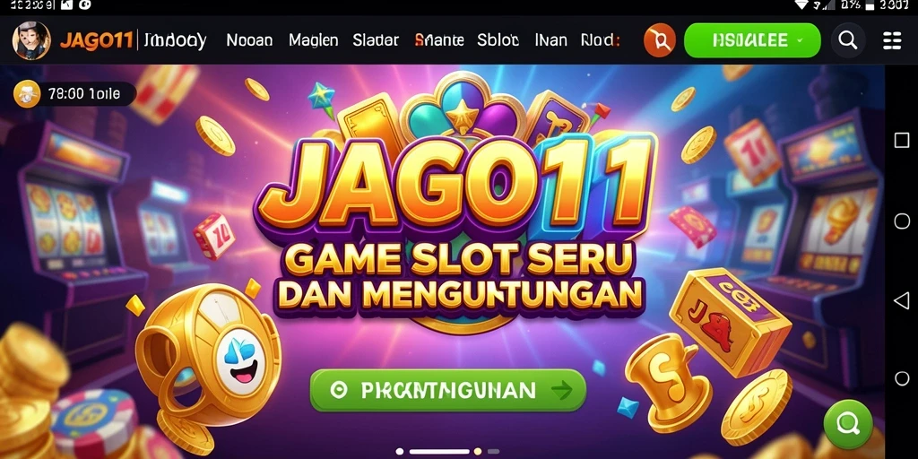 Tampilan gameplay JAGO11 dengan grafis slot yang menarik dan fitur bonus yang mengesankan.