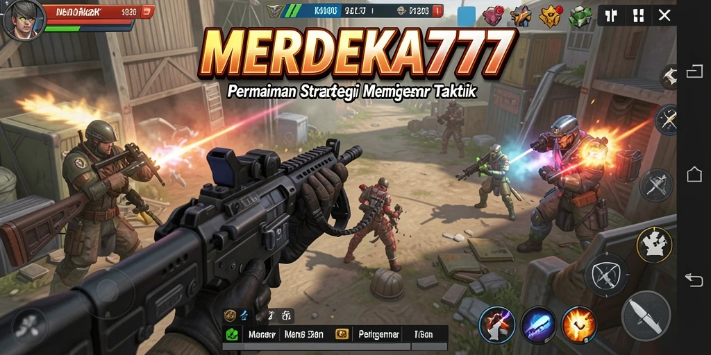 Screenshot aksi strategi seru dalam MERDEKA777.