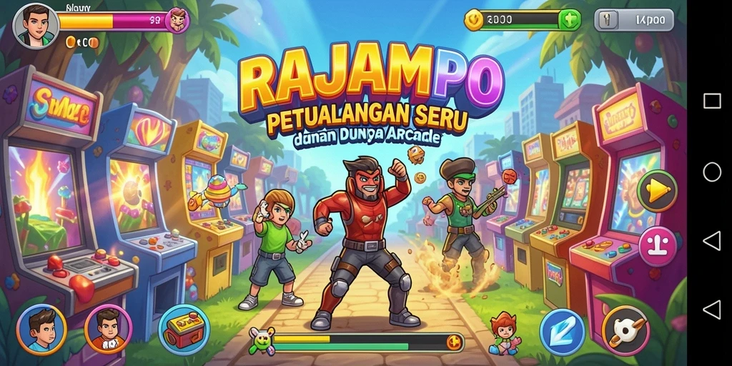 Screenshot aksi seru dari gameplay RAJAMPO yang menggugah semangat.
