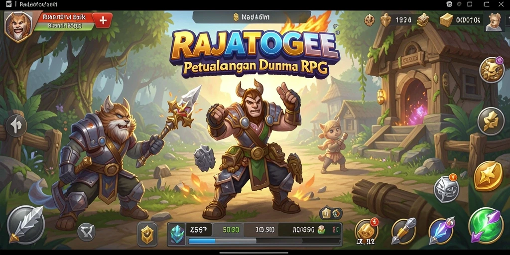 Tangkapan layar utama RAJATOGEL menunjukkan aksi RPG yang seru dan mendebarkan.