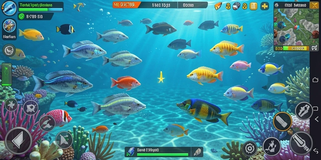Screenshot gameplay RR789 yang menampilkan aksi tembak ikan seru.