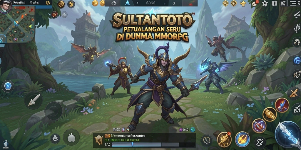 Tangkapan layar gameplay MMORPG SULTANTOTO dengan aksi seru.
